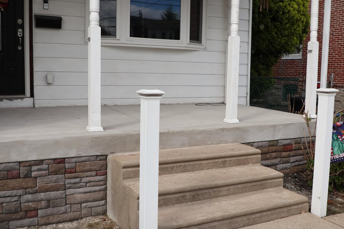 Front Porch Resurface & Stone Veneer Skirt